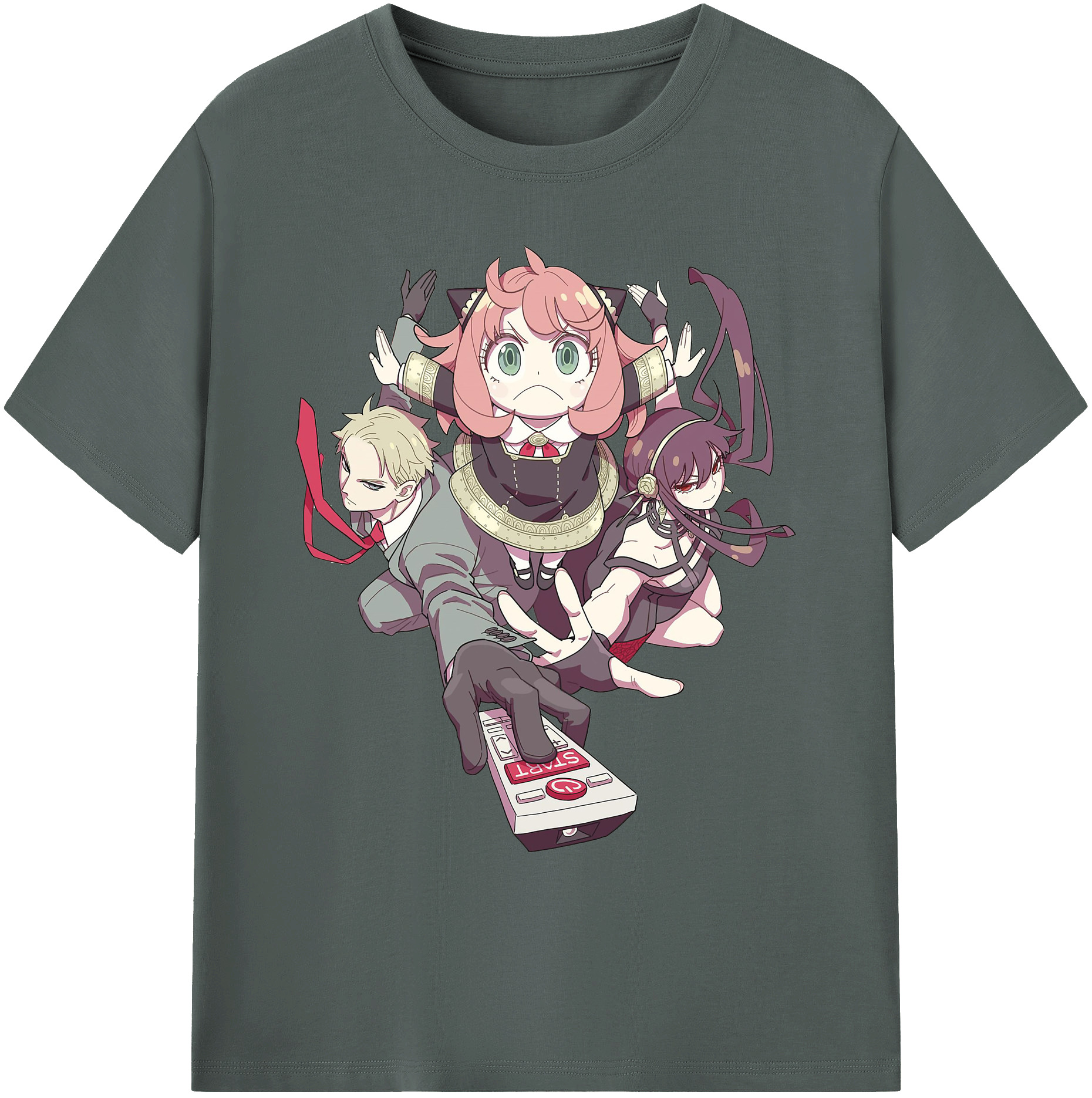 （画像用） SPY×FAMILY间谍家家酒 綿100％ メンズ半袖Tシャツ｜肌触りやわらか＆通気性